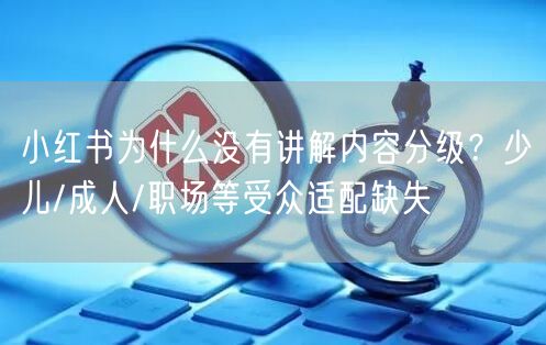 小红书为什么没有讲解内容分级？少儿/成人