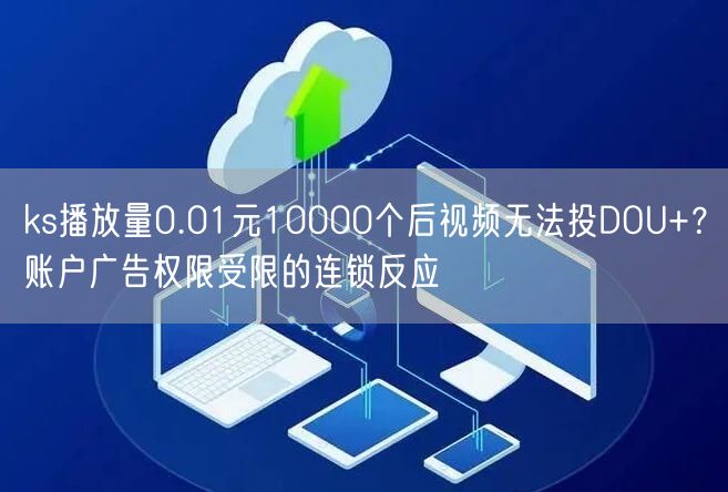 ks播放量0.01元10000个后视频无